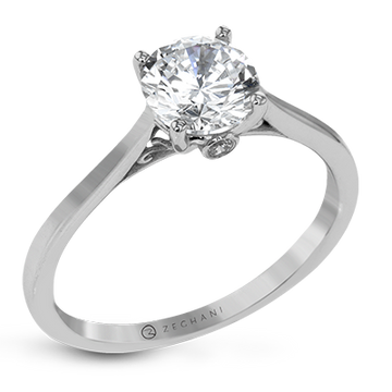 Zeghani 14k Solitaire Engagement Ring