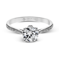 14K Multi-Stone Diamond Engagement Ring