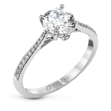 14K Multi-Stone Diamond Engagement Ring