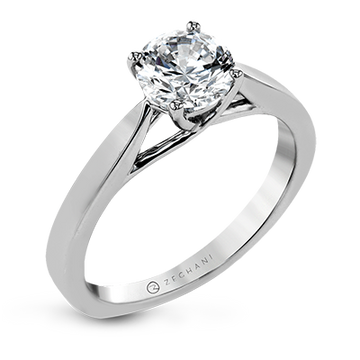 White Gold Solitaire Engagement Ring