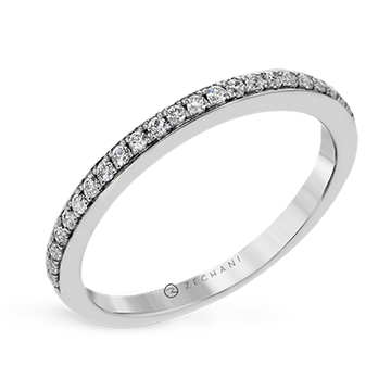 14k White Gold Diamond Channel Set Wedding Band