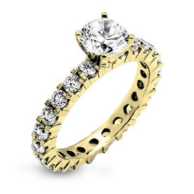 Zeghani 14k Diamond Eternity Engagement Ring