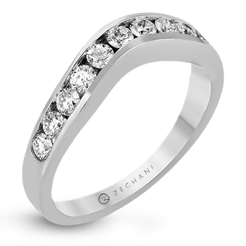 14K Gold Diamond Wedding Band