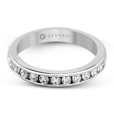 14k Diamond Wedding Band