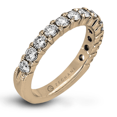 14K Gold Diamond Wedding Band