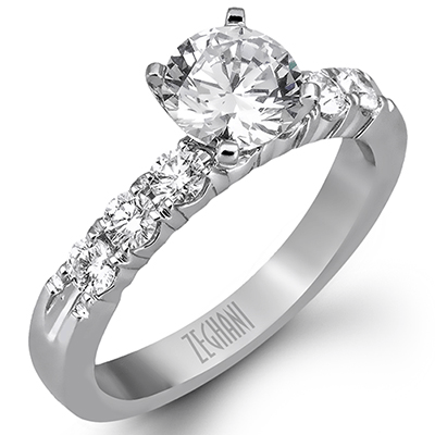 Zeghani 14k Solitaire Engagement Ring