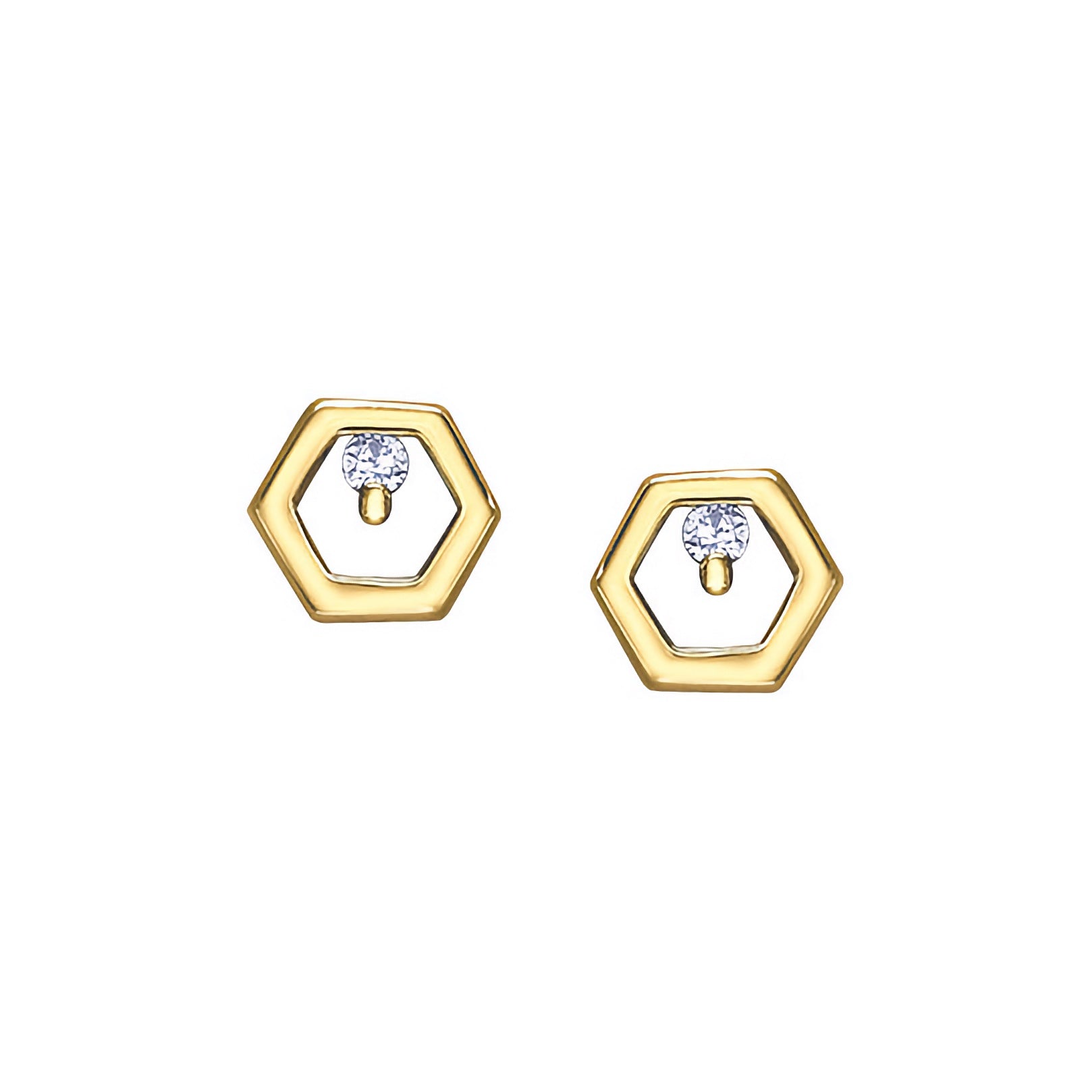 Diamond Honeycomb Studs