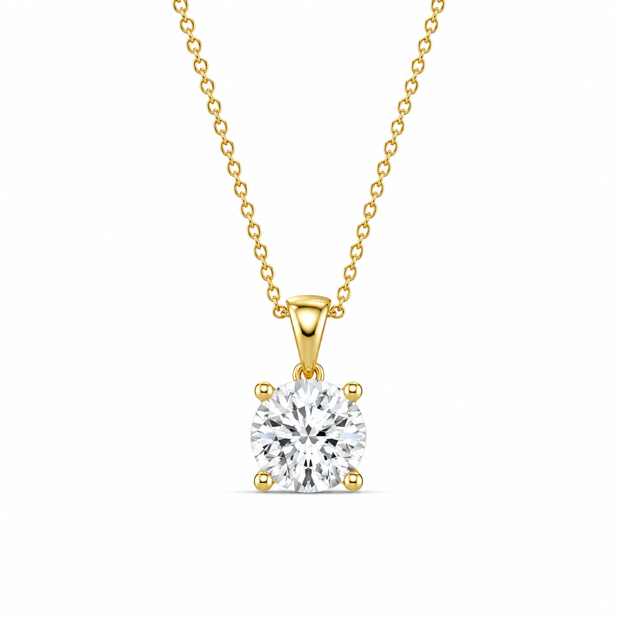 Cushion Cut Birthstone Necklace