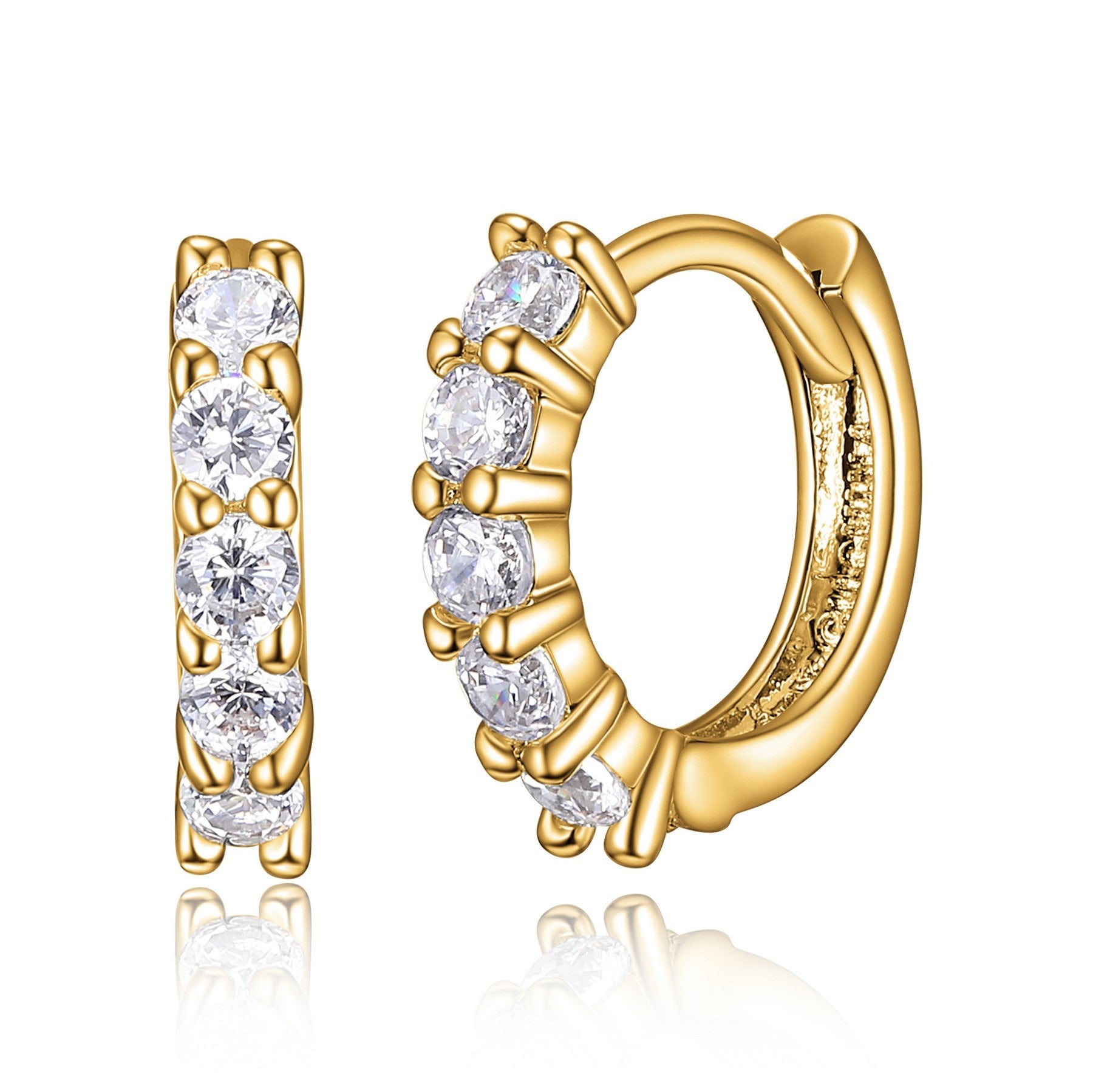 Cubic Zirconia Huggies