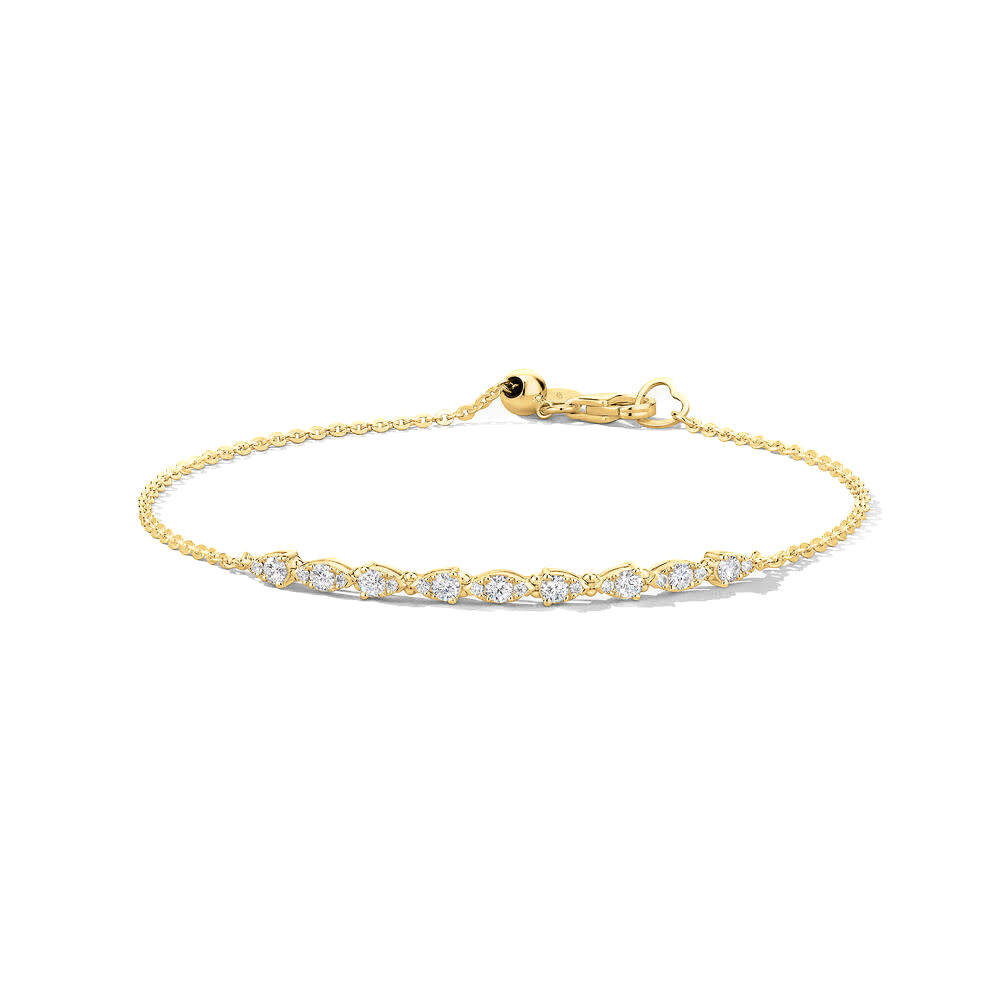 Aerial Dewdrop Diamond Bracelet
