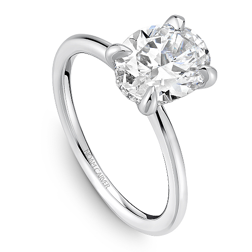 Noam Carver Diamond Oval Solitaire Engagement Ring