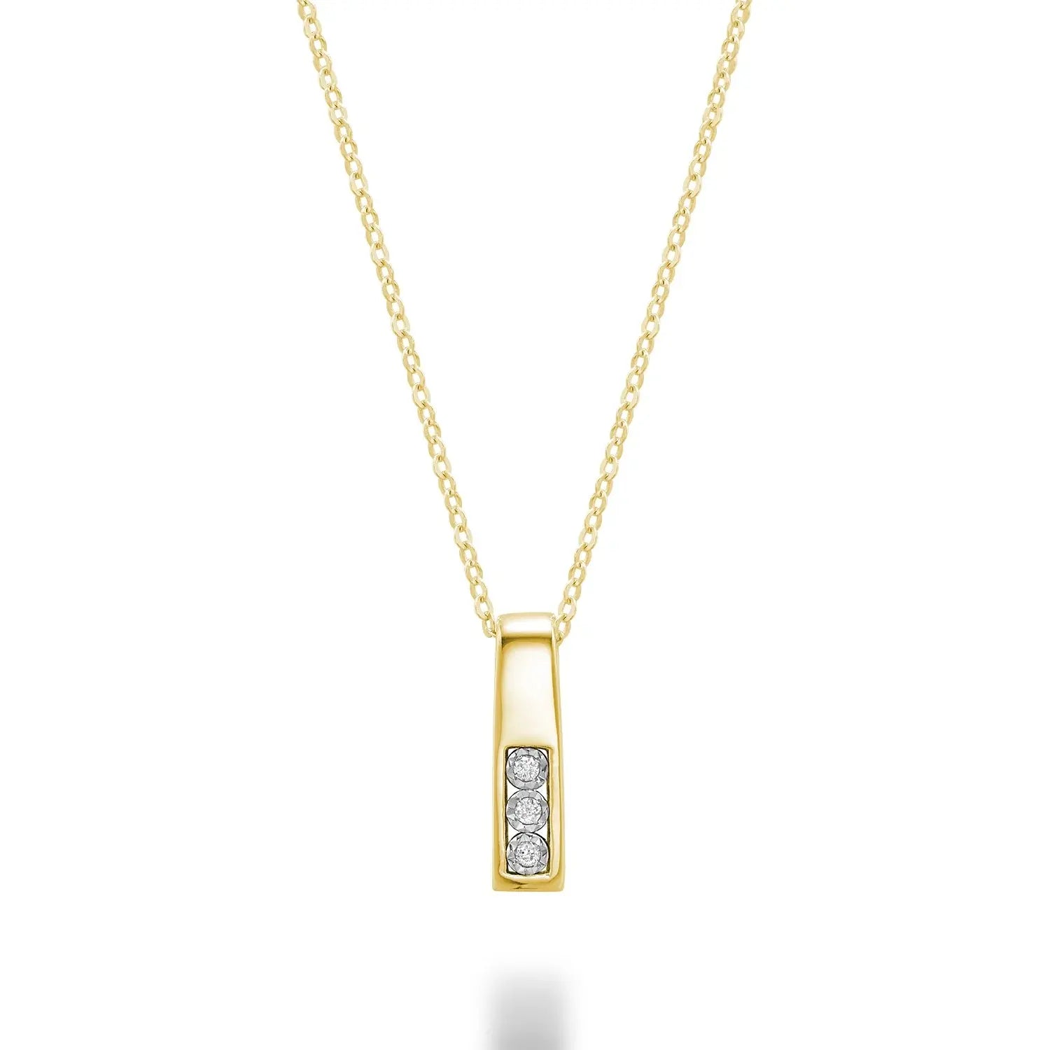 Diamond Bar Necklace