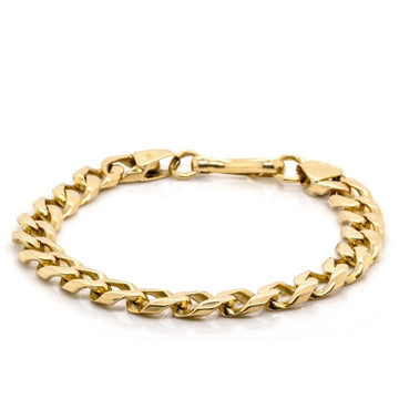 14k Yellow Gold Curb Bracelet