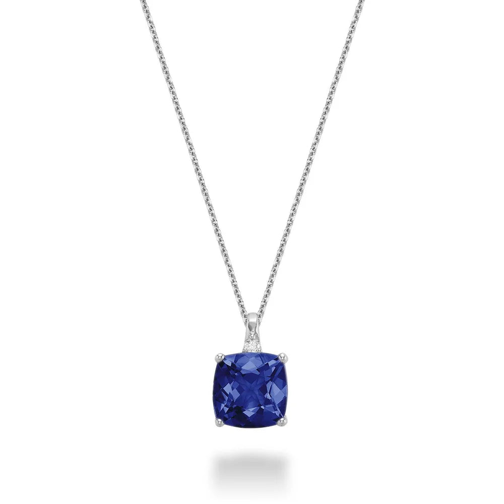 Diamond & Birthstone Necklace