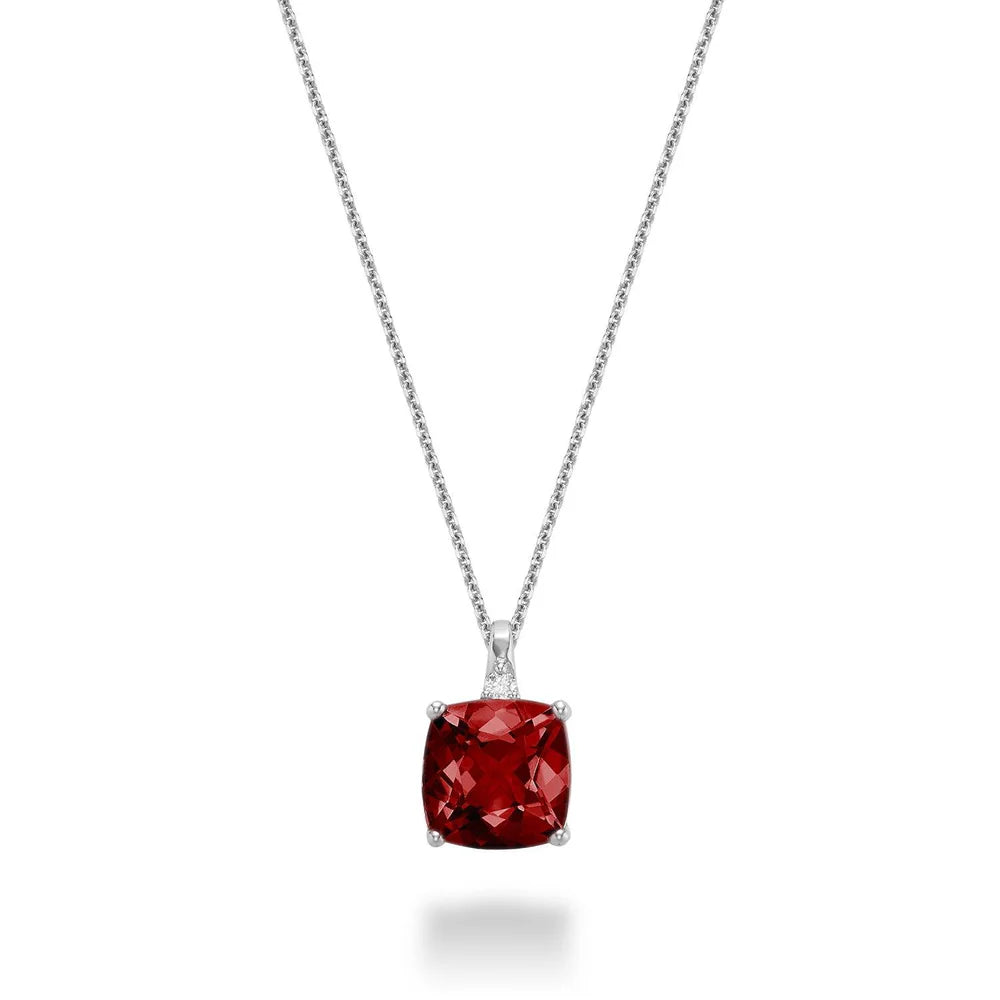 Diamond & Birthstone Necklace