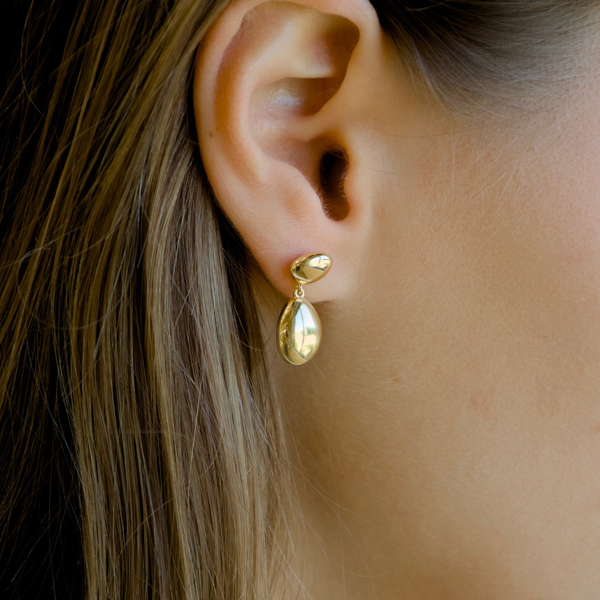 Pebble Drop Earrings