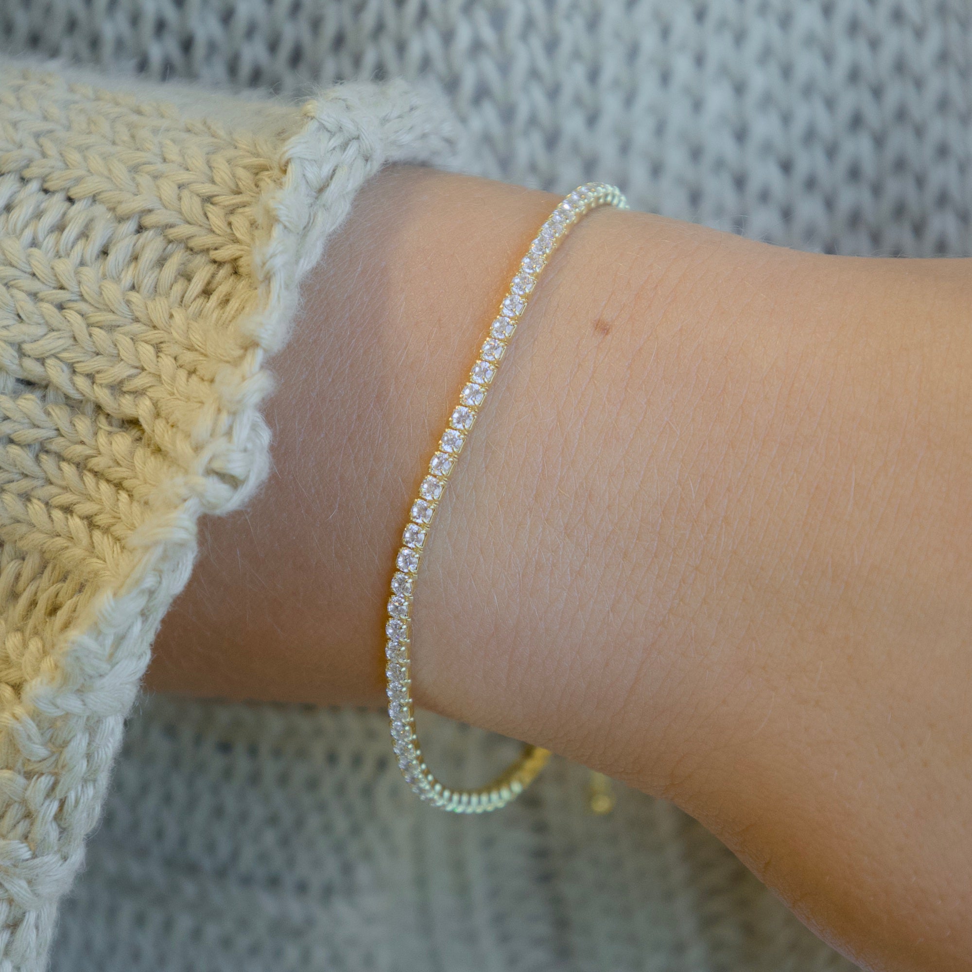 Cubic Zirconia Tennis Bracelet