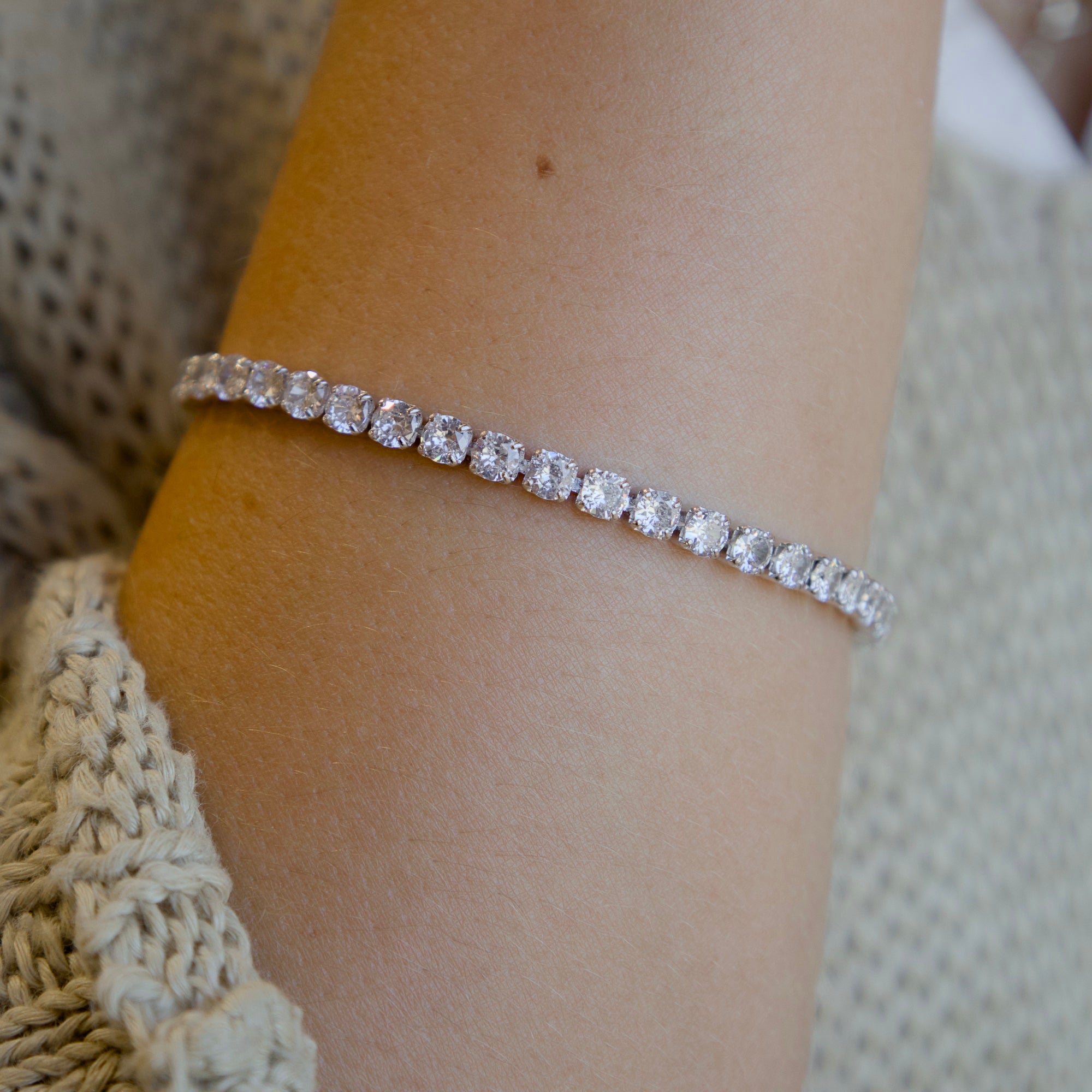 Cubic Zirconia Tennis Bracelet