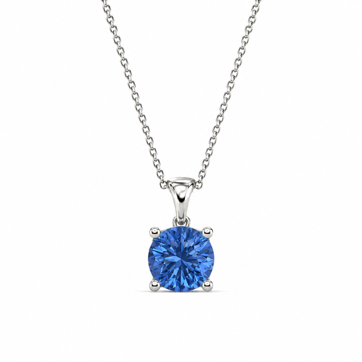 Cushion Cut Birthstone Necklace