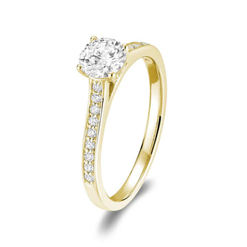 14k Gold Diamond Engagement Ring