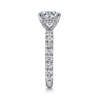 Gabriel & Co 14K White Gold Round Diamond Engagement Ring