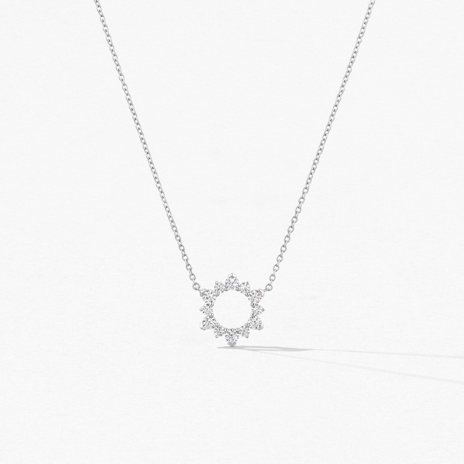Aerial Eclipse Diamond Necklace