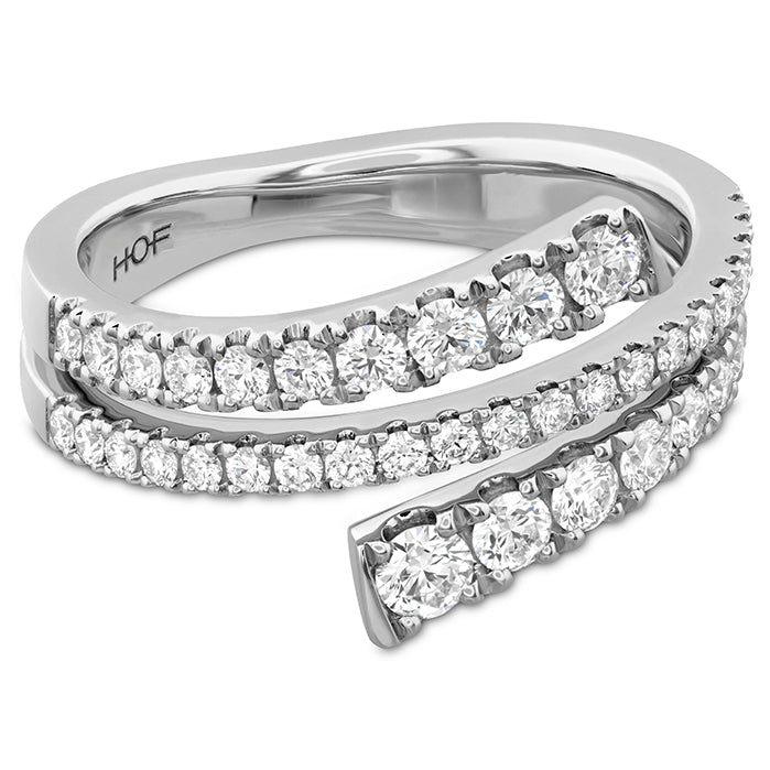 18K White Gold Diamond Grace Wrap Ring