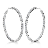 Signature Inside Out Diamond Hoops