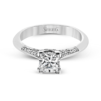 Simon G Princess Cut Engagement Ring