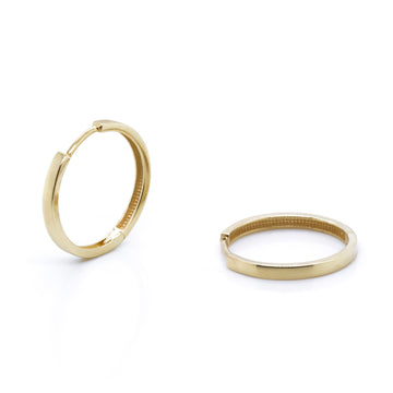 10k Gold Thin Hoops