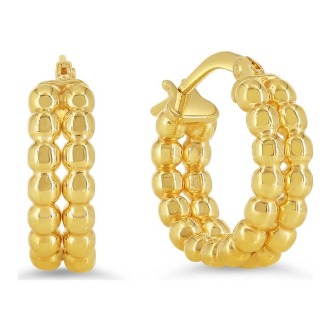 Double Beaded Hoop