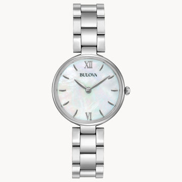 Ladies Silver Mother Of Pearl Silver Watch