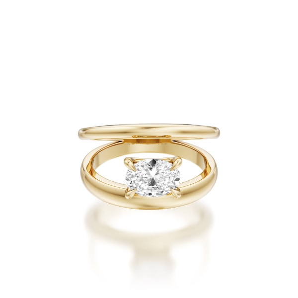 Lab Diamond Split Fashion Ring