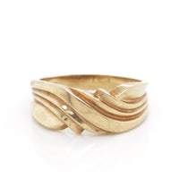 10k Yellow Gold Wave Ring