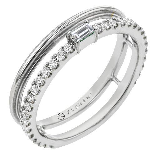 Double Band Diamond Fashion Ring