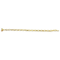 10K Yellow Gold Greek Mini Link Bracelet