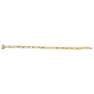 10K Yellow Gold Greek Mini Link Bracelet