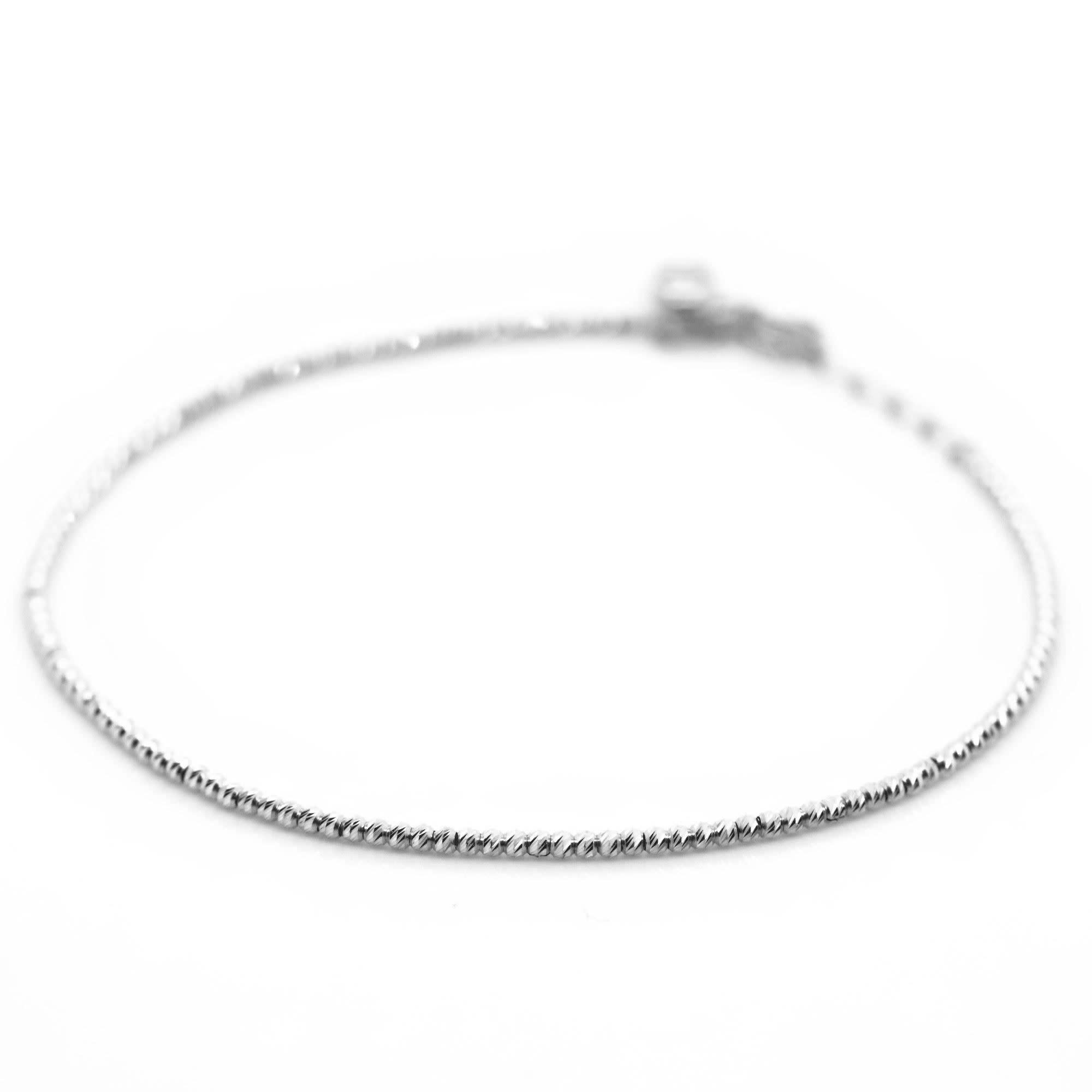 Mini Diamond Cut Ball Bracelet