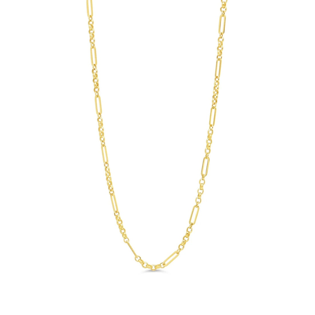10K Yellow Gold Paperclip Chain