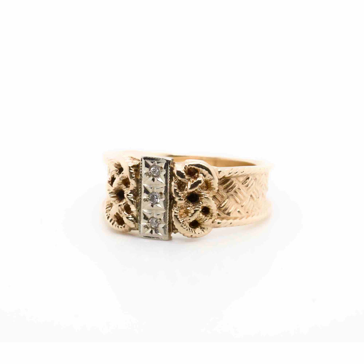 Multi textured Diamond Fashion Ring