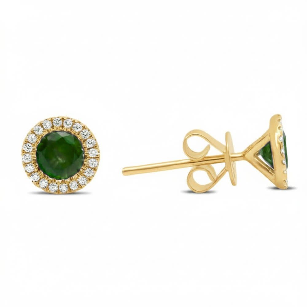 Gemstone and Diamond Studs