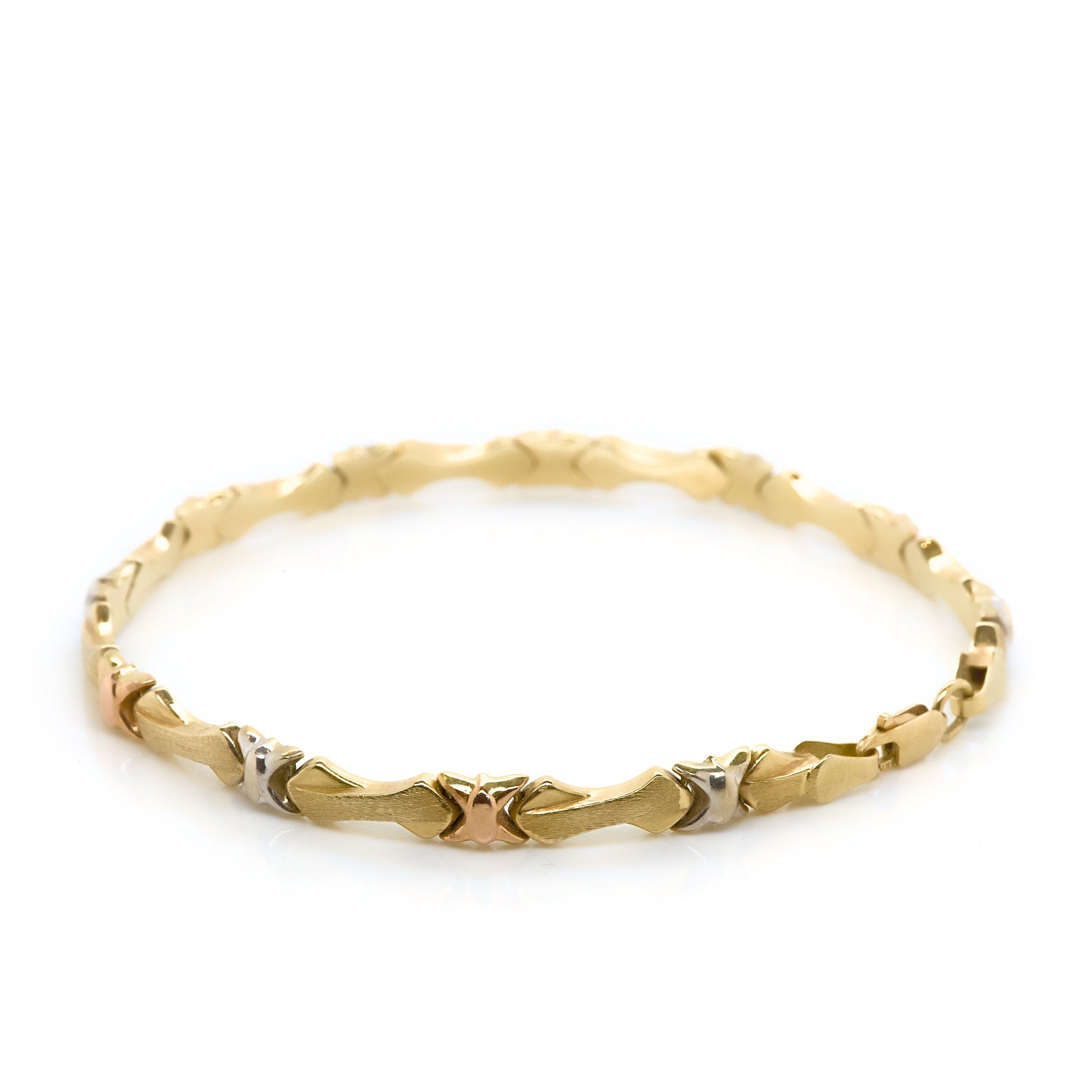 Tri Coloured "X" Bracelet