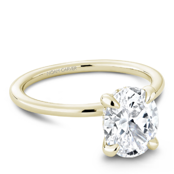 Noam Carver Diamond Oval Solitaire Engagement Ring