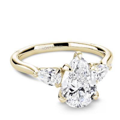 Atelier Three-Stone Pear Engagement Ring