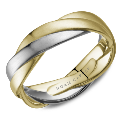 Noam Carver Frosted Intertwined Wedding Band
