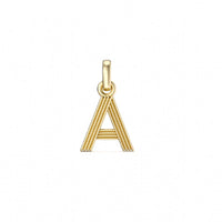 14K Yellow Gold Initial Necklace
