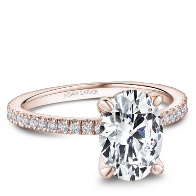 Noam Carver Diamond Oval Engagement Ring