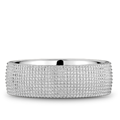 Noam Carver Dotted High Polished Wedding Band