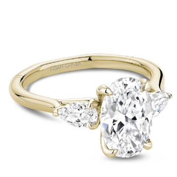 Atelier Three-Stone Oval Engagement Ring