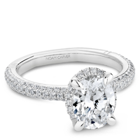 Atelier Diamond Halo Oval Engagement Ring